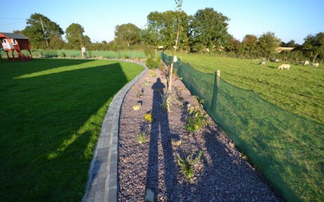 large back garden